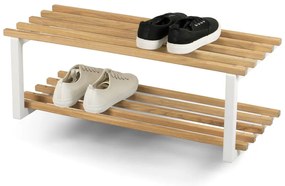 Бяла/в естествен цвят метална висяща стойка за обувки 71x26x34 cm Marco – Spinder Design