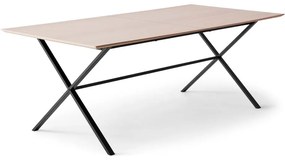 Сгъваема трапезна маса с дъбов плот в естествен цвят 100x210 cm Meza – Hammel Furniture