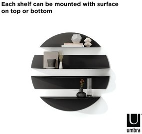 Черни метални рафтове в комплект от 4 броя 76 cm Solis - Umbra