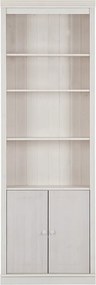 Бяла библиотека от масивен бор 74x223 cm Anita – Støraa