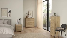 Висок скрин от декор от дъб естествен 40x107 cm Nova – Tvilum