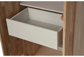 Гардероб от декор от дъб в естествен цвят 60x210x42 cm Gravure – WOOOD