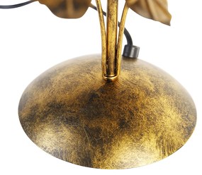 Винтидж настолна лампа антично злато 40 см без абажур - Linden