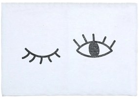 Бяла изтривалка за баня със смес от памук , 40 x 60 cm Eyes - Really Nice Things