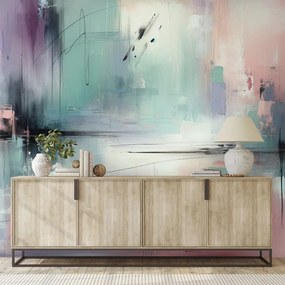 Самозалепващ тапет – Пастелни абстрактни четки