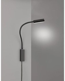 Черен метален LED затъмняващ се прожектор Raik – Fischer &amp; Honsel