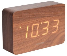 Будилник в дървен декор , 15 x 10 cm Square - Karlsson