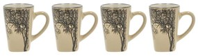 Кремави глинени чаши за еспресо в комплект от 4 бр. 100 ml Hela – Villa Collection