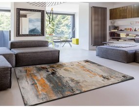 Охра-жълто-сив килим 80x150 cm Eider - Universal