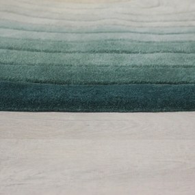 Син вълнен килим 160x230 cm Puddle Ombre Wool – Flair Rugs