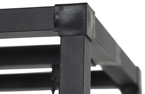 Индустриална подова лампа черна 3-светлина - Big Cage