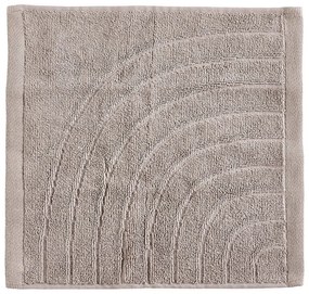 Сиво-бежова памучна кърпа от тери 30x30 cm Time – Zone