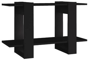811593 vidaXL Библиотека/разделител за стая, черна, 80x30x51 см