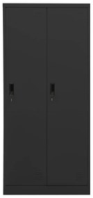 335969 vidaXL Гардероб, антрацит, 80x50x180 см, стомана