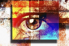 Самозалепващ тапет – Сюрреалистично око