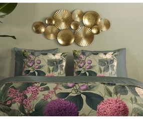 Единично удължено спално бельо от памучен сатен в цвят каки 140x220 cm Onaz – Descanso