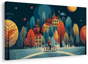 Картина на платно – Зимна разходка под звездите