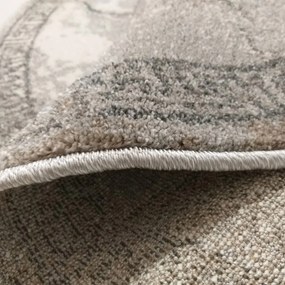 Кръгъл сив килим с мандала Ширина: 200 см | Дължина: 200 см