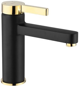 Смесител за мивка  REA Polo Black Gold Low