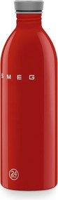 Бутилка Smeg Urban WBF02RD, 1 л, Херметично затваряне, Без ВРА, Неръждаема Стомана, Червена