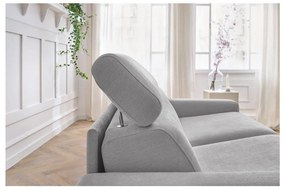 Светлосив разтегателен диван 215 cm Monaco – Bobochic Paris