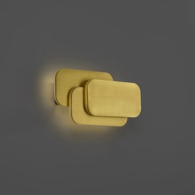 Модерна стенна лампа месинг с LED 3-степенно димиране - Dias