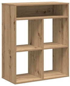 860300 vidaXL Библиотека, дъб артизан, 66x31x80 см, инженерно дърво