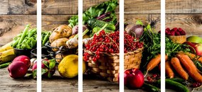 картини от 5 части – Свежи плодове и зеленчуци