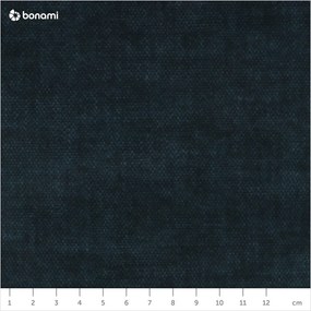 Тъмносиньо тапицирано двойно легло с място за съхранение с решетка 160x200 cm Jade - Bobochic Paris