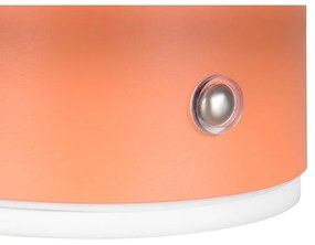 Оранжева LED стенна лампа с USB Davey – Trio