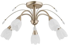 Таванно осветително тяло BASTER 5xE14/10W/230V златисто