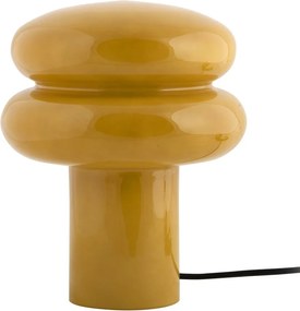 Стъклена настолна лампа в цвят жълта охра (височина 24 cm) Incesante – Leitmotiv