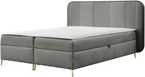 Облечено легло Fandy-Сиво-120 x 200