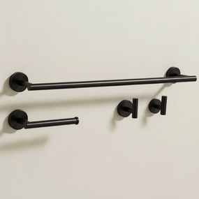 Комплект аксесоари за баня Ari Black 4 части