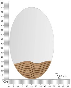 Стенно огледало 50x80 cm Lines – Mauro Ferretti