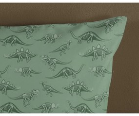 Зелено-бежово памучно детско спално бельо за детско креватче 100x135 cm Gabi – Good Morning