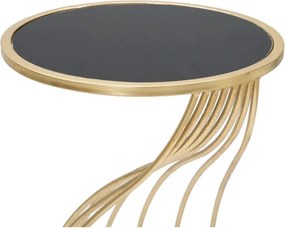 Кръгла странична маса със стъклен плот ø 35 cm Flush - Mauro Ferretti