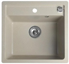 Sapho - Кухненска мивка 53x50 cm гранит/бежова