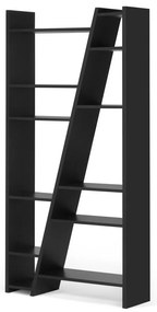 Черна етажерка за книги 97x195 cm Delta - TemaHome