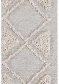 Бял ръчно изработен памучен килим подходящ за пране 140x200 cm Tribu Natural – Lorena Canals