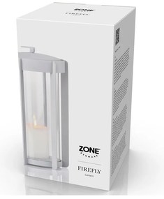 Светлосив LED фенер с USB (височина 25 cm) Firefly – Zone