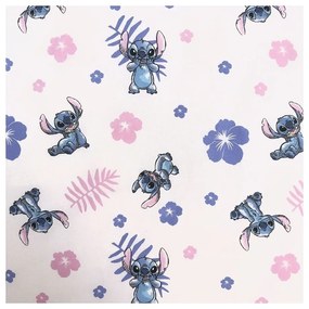 Светлорозово единично памучно детско спално бельо 140x200 cm Lilo &amp; Stitch "Pink" – Jerry Fabrics