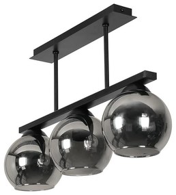 Плафон ТРИО, черен/сив, 3xE27