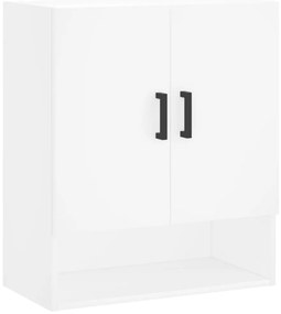 829908 vidaXL Стенен шкаф, бял, 60x31x70 см, инженерно дърво