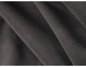 Тъмносив кадифен диван 285 cm Bellis - Micadoni Home