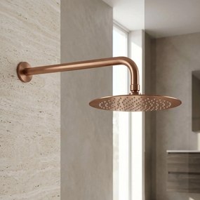 Кръгла душ глава REA JS-P014BRG 25cm Brush Copper