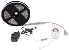 LED RGBW димируем лента 3м LED/22W/24/230V с дистанционно управление