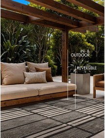 Черен/кремав килим за открито и закрито 160x230 cm Haringey Allington – Ted Baker