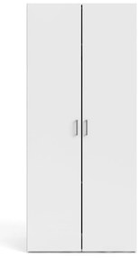 Бял гардероб 78x175 cm Space – Tvilum