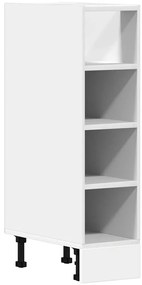 854184 vidaXL Долен шкаф "Рига", бял, 20x44,5x81,5 см, инженерно дърво